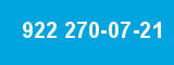 922 270-07-21